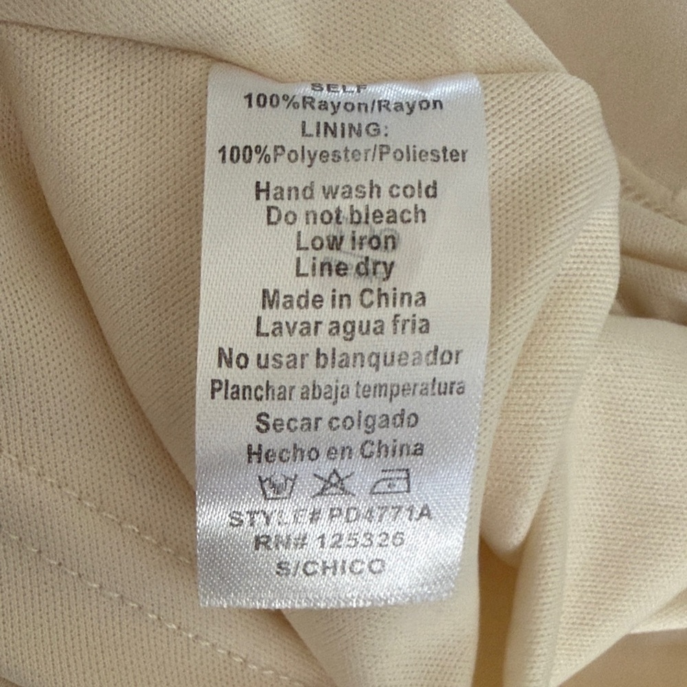 Lovely Day Cream Halter Dress Size Small | Flowy Mini Sundress - Picture 6 of 6